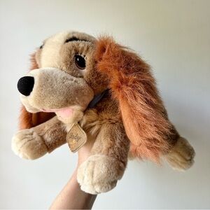 Disney Lady and The Tramp Cocker Spaniel Plush Blue Collar Stuffed Animal